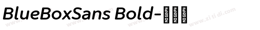 BlueBoxSans Bold字体转换 BlueBoxSans Bold字体转换